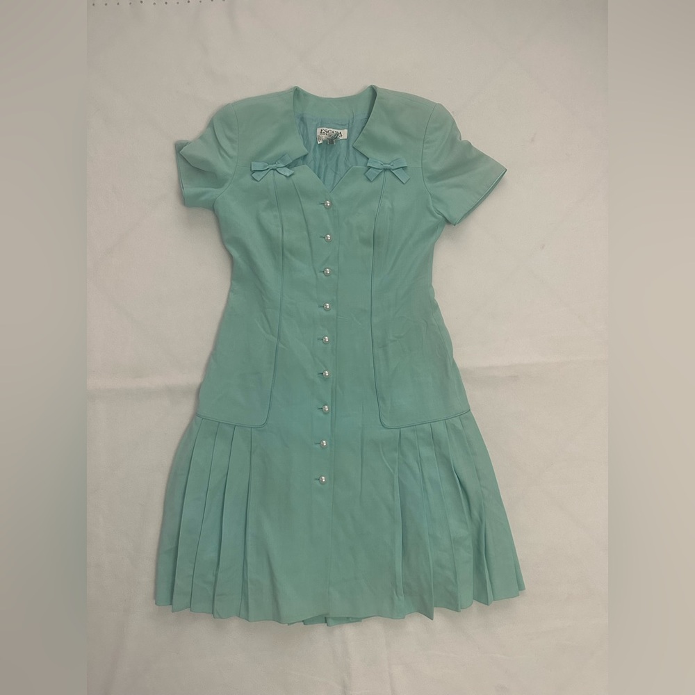 Size 40 Escada Margaretha Ley Vintage buttons down dress

#11